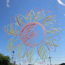 ガラスアート　ひまわり